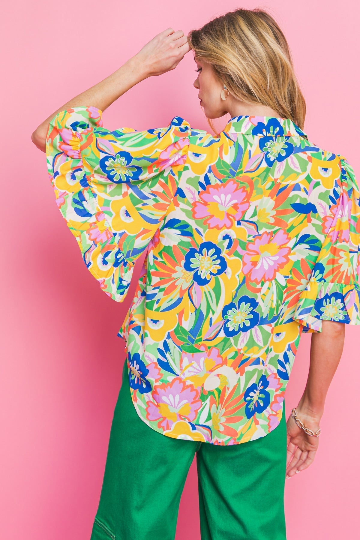 READY TO GET AWAY WOVEN TOP Flying Tomato